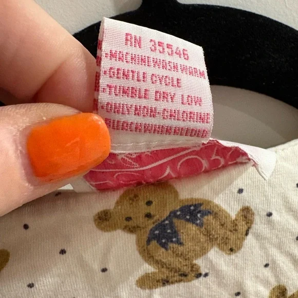 Vintage Honors Intimates Bear Bows Nightgown Large - Picture 3 of 10